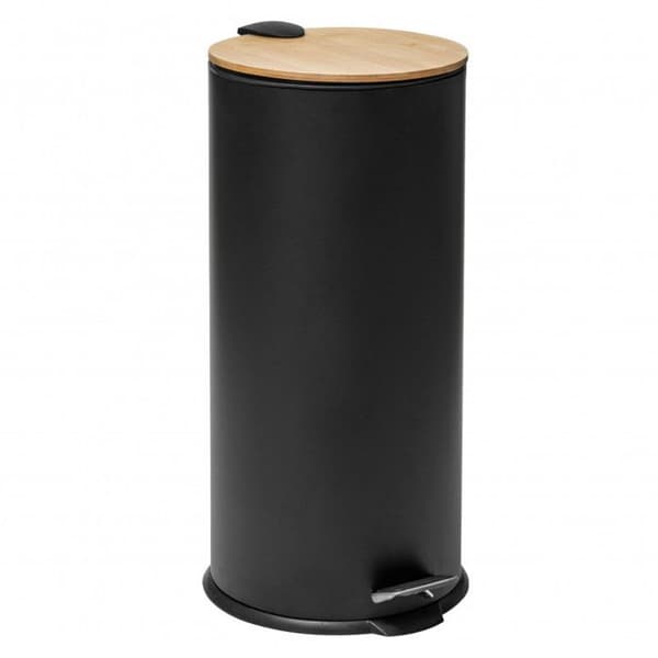 "Bam Modern" papperskorg 30 liter Bambu Lock Atmosphéra - Svart