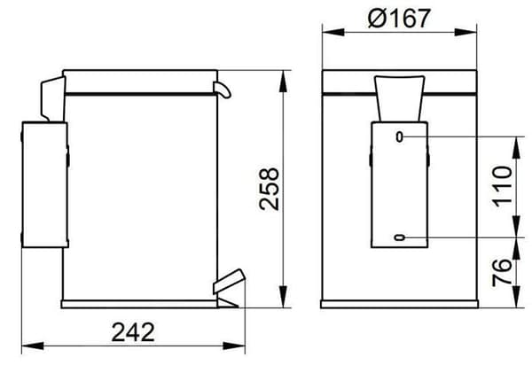 Keuco Plan Avfallskärl 3 l, krom 14977010000