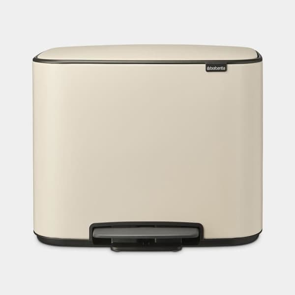 BRABANTIA Bo pedalsoptunna - 11 + 23 L - Soft Beige