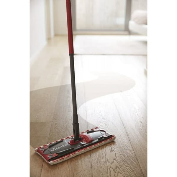Mop with Bucket Vileda Ultramax Svart Röd Plast Fibrer