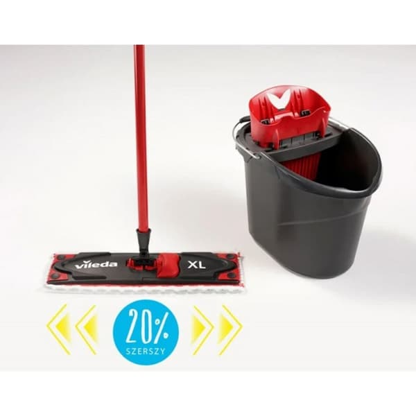 Moppi Vileda Ultramax XL Box Musta Punainen Mikrokuitu