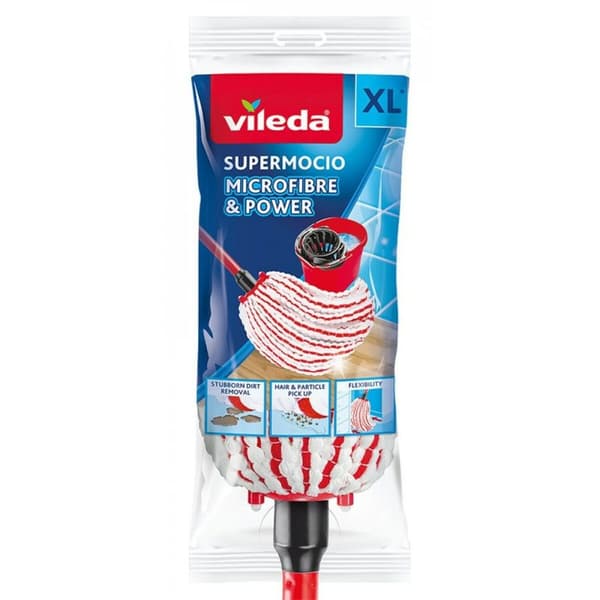 Mopp Vileda Microfibre And Power Punainen Mikrokuitu (1 osaa)