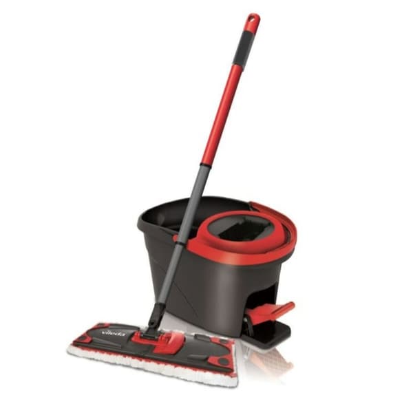 Mop with Bucket Vileda Ultramax Sort Rød Plastik Fiber