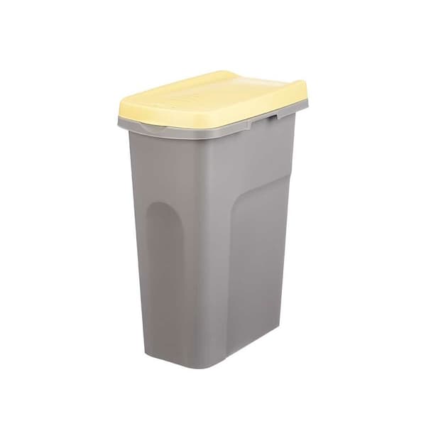 Papirkurv Stefanplast Gul Grå Plastik 25 L (6 enheder)