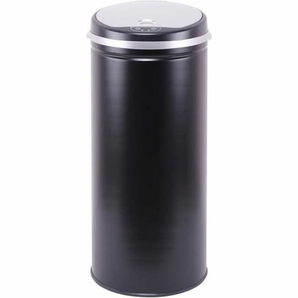 Skraldespand Kitchen Move Sort Rustfrit stål Plastik