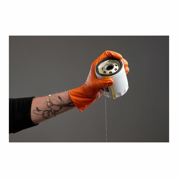 Nitrilhandsker JUBA Agility Grip Orange Uden støv 50 enheder - 7