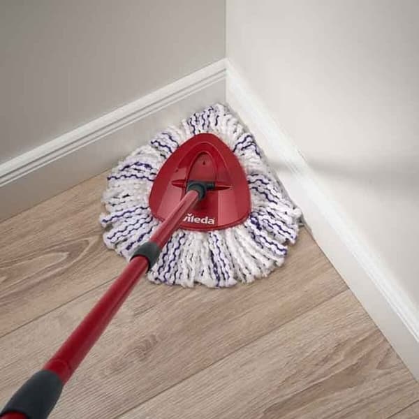 Mop with Bucket Vileda 167751 Svart Röd Mikrofiber Plast