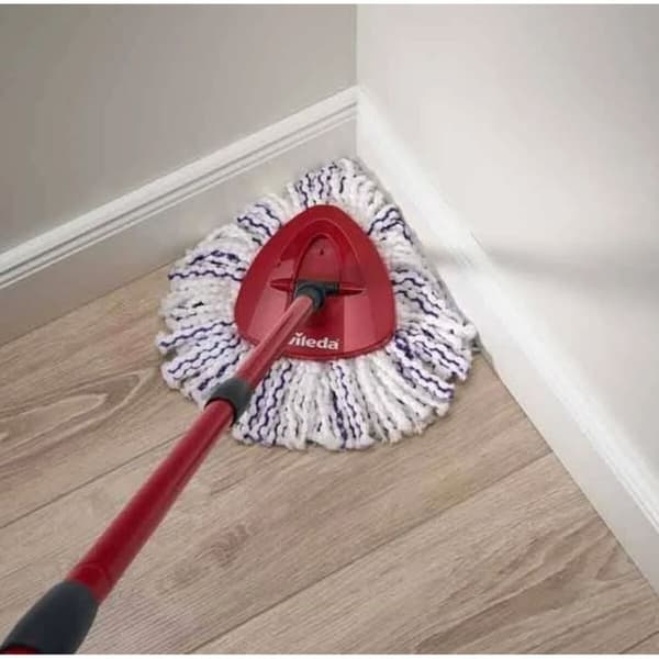 Mop with Bucket Vileda 167751 Svart Röd Mikrofiber Plast