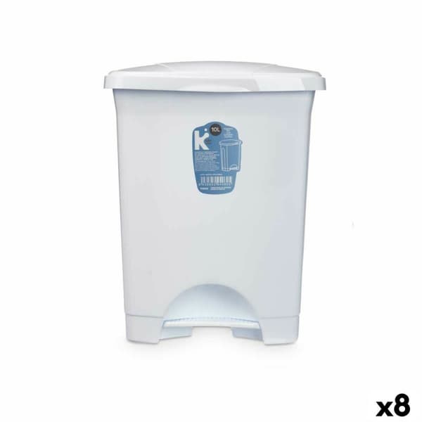 Pedalhink Vit Plast 10 L (8 antal)