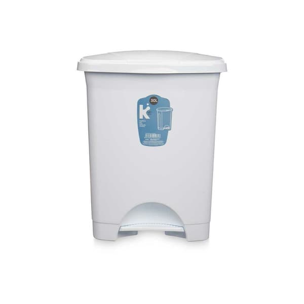 Pedalhink Vit Plast 30 L (4 antal)