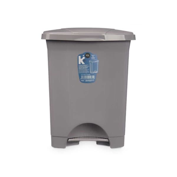 Pedalhink Grå Plast 10 L (8 antal)