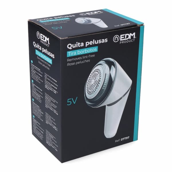 Genopladelig elektrisk fnugrulle EDM 07797 07797 Hvid