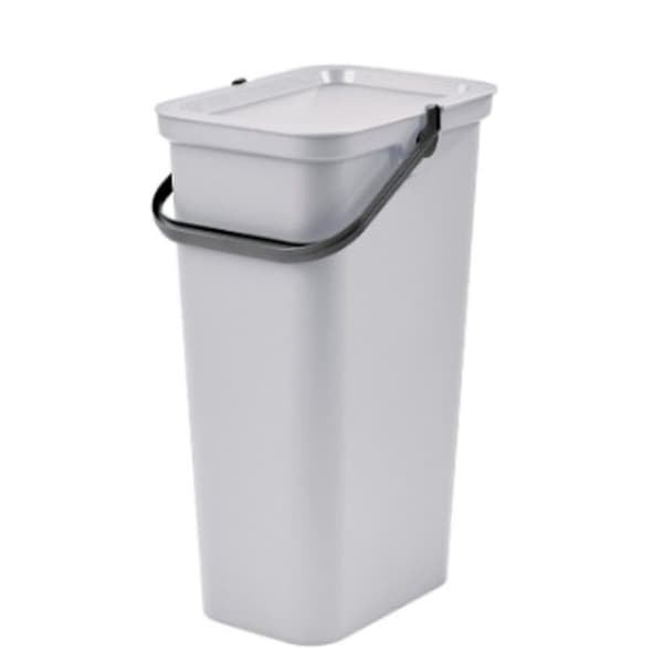 Søppelbøtte Tontarelli Moda 24 L Hvit (6 enheter)