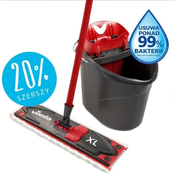 Moppi Vileda Ultramax XL Box Musta Punainen Mikrokuitu