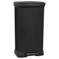 Miniatyrbild 1 av 5: Curver Deco Rektangulär Pedal Bin 50 L Metallic Svart