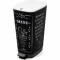 Miniatyrbild 1 av 3: Sophink med pedal KIS CHIC Coffee Motif Svart 50 L