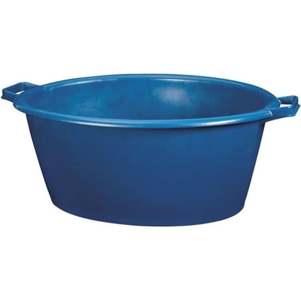 ALUMINIUM OCH PLAST Oval balja - 45L - 62 x 50 cm - Blå