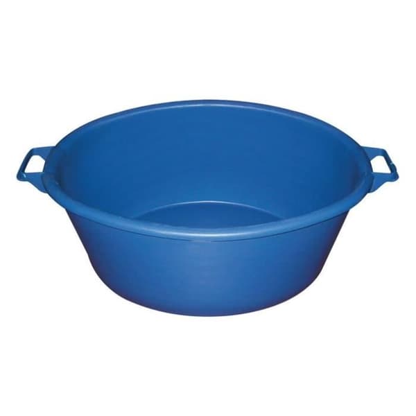 ALUMINIUM OCH PLAST Oval balja - 70L - 77 x 58 cm - Blå