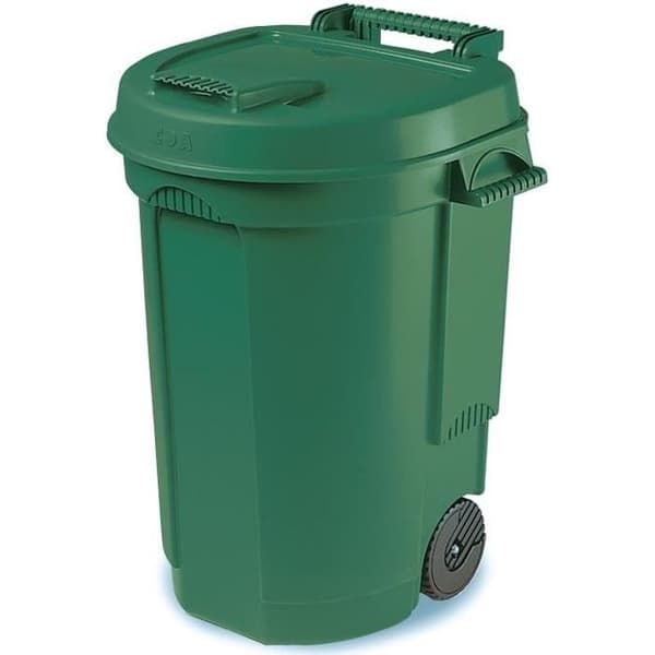 Hjulsoptunna grön 110l 10633