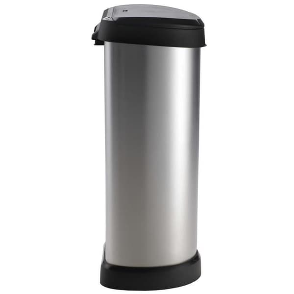 Curver Deco Touch Bin 40 L Silver 240641
