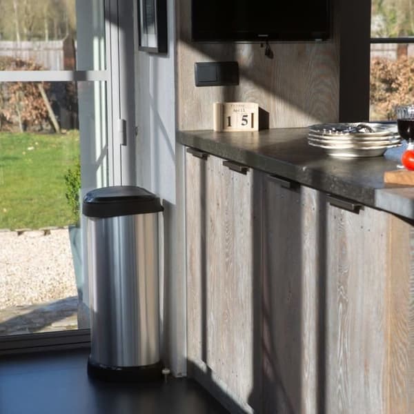 Curver Deco Touch Bin 40 L Silver 240641