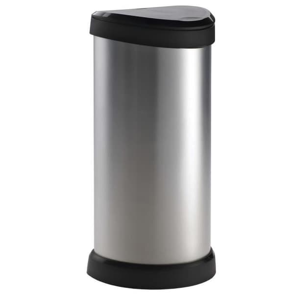 Curver Deco Touch Bin 40 L Silver 240641