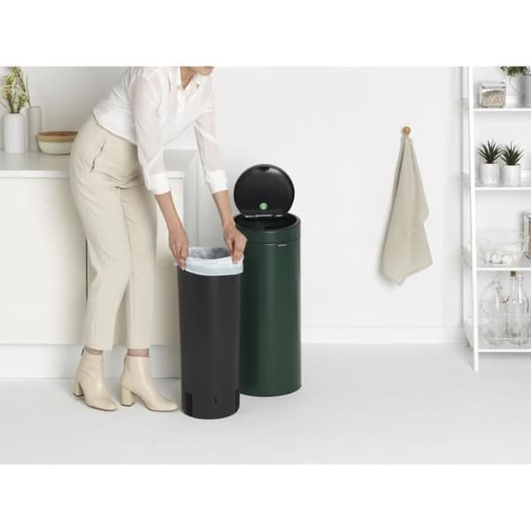 Brabantia Touch Bin Ny papperskorg, 30L - Furugrön