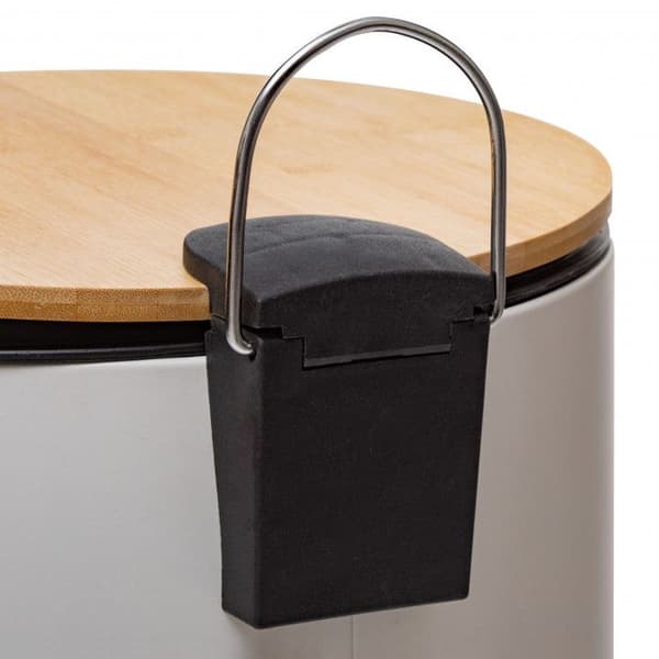 Papperskorg "Bam Modern" 30 liter Lock i bambu Atmosphéra
