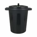 Pikkukuva 2 / 2: Roskakori Dem 100 L Musta 64 x 54 x 68 cm (3 osaa)