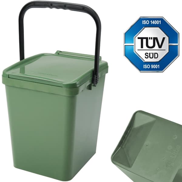 Bincontainer för sortering av sopor och avfall - grön Urba 21L