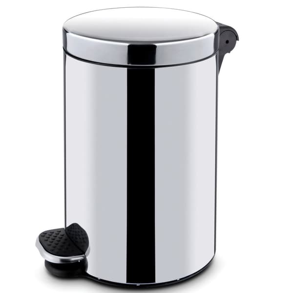 Stålaffaldsspand med fodbetjent indsats, 30L - Hendi 691342