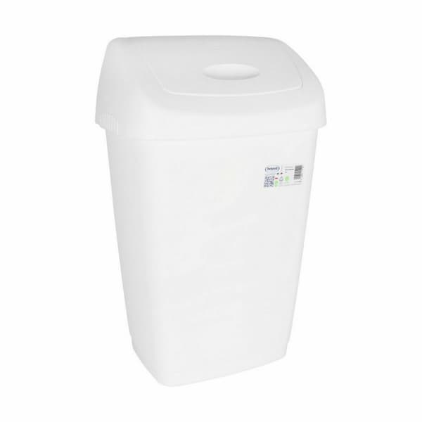 Papperskorg Tontarelli Aurora Tipplastbil Vit 50 L (6 antal)