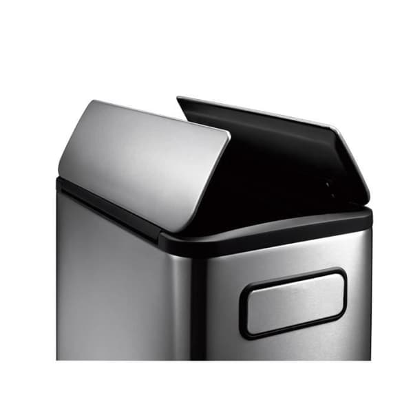 Ecofly Step Bin 45L Matt rostfri papperskorg, EKO 46 x 27,5