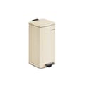 Miniatyrbillede 1 af 7: Rootz 30L skraldespand - Sandbeige beholder - Stål PP-plastik - Stor størrelse - Indvendig spand - 34 cm x 28,5 cm x 54,4 cm - 82 cm totalhøjde