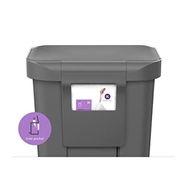 Simple Human Cw1386Cb soptunna Plast Grå 32 x 47 x 63 6496