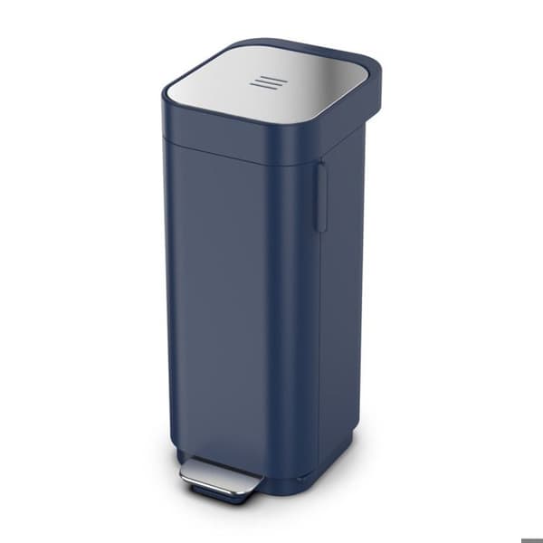 Joseph Joseph Porta 40 L, lätt att tömma pedalbehållare, filter mot dålig lukt, midnattsblå (30122)