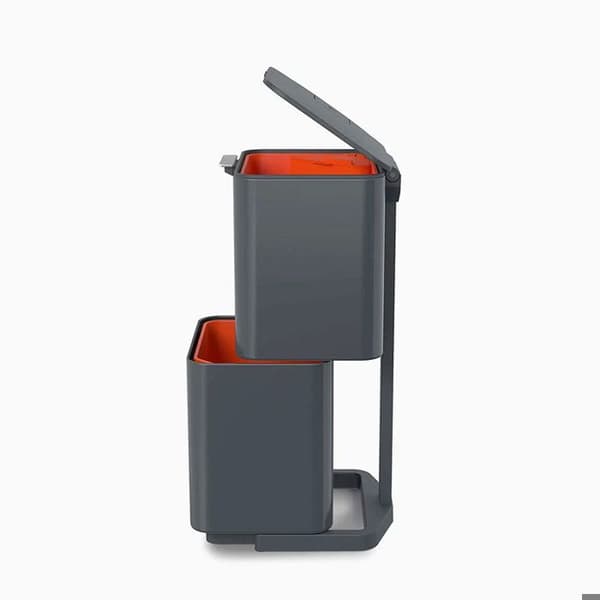 JOSEPH JOSEPH Totem kompakt papperskorg 40 liter grafit