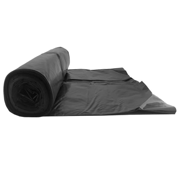 Paksut roskapussit, 80 mikronia. kestävä rulla 5 kpl. - musta 240L