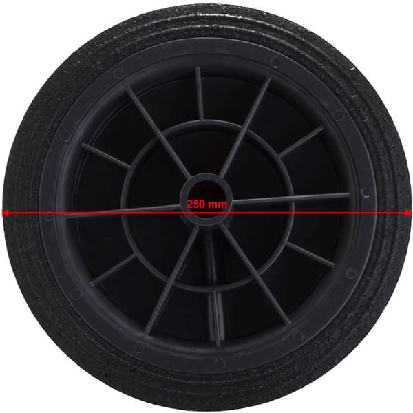 Hjulhjul til gummiaffaldsbeholderens spanddiameter. 250 mm