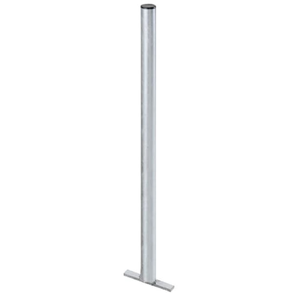 Galvaniseret stålstolpe til gadeaffaldsbeholder 60x1200mm