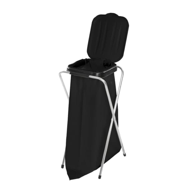 Catering standholder til 120L poser til skrald og affaldssortering, SORT