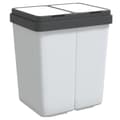 Miniatyrbild 2 av 2: Dubbel sophink vit 2x25 L