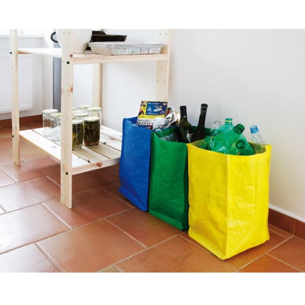 Slitstarka sopsorteringspåsar, SET med 3 x 21L