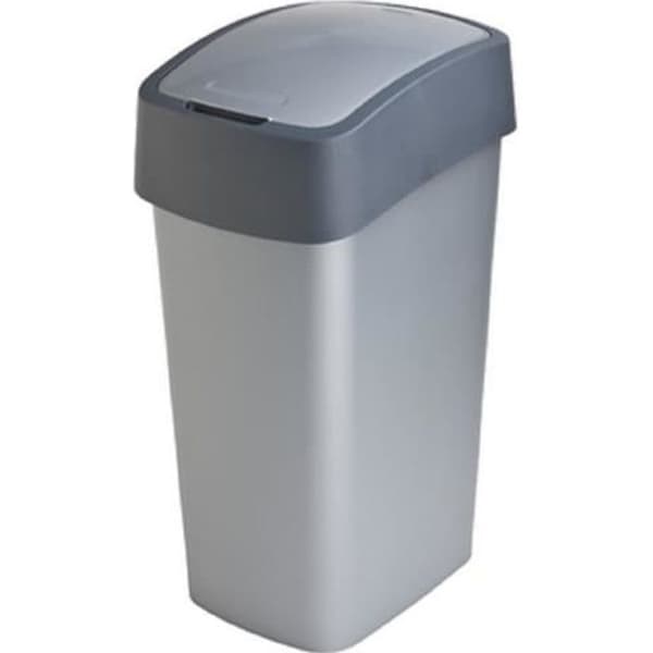 Flip Bin i polypropen 50L silver och antracit