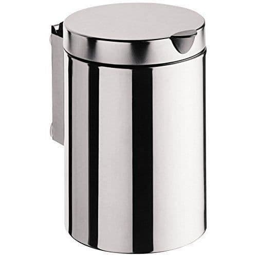 Emco System 2 Väggmonterad soptunna med lock i rostfritt stål 3l - 355300100
