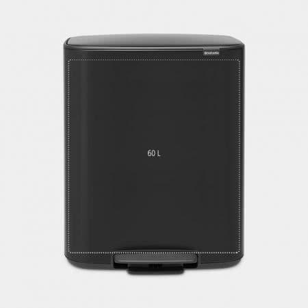 BRABANTIA Pedalbehållare Bo - 60 L - Matt Svart