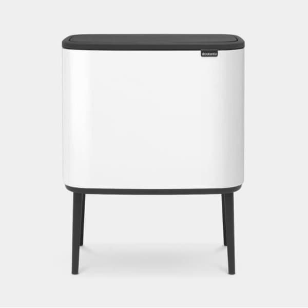 BRABANTIA Papperskorg Bo Touch Bin - 11 + 23 L - Vit
