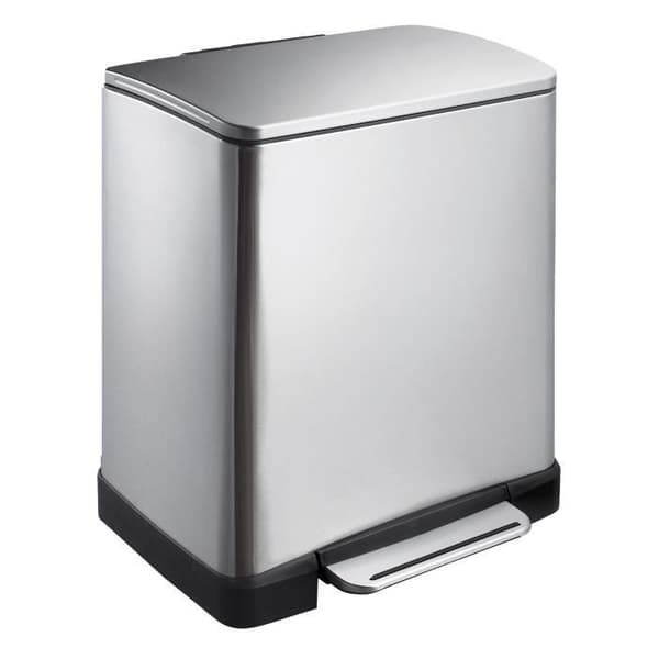 Pedalbin E-Cube Bin 20L Matt Rostfritt Stål, EKO Grå