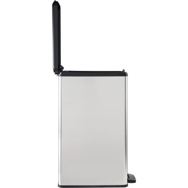 Poubelle Slim - SLIM BIN - CURVER - 40L - Platsparande - 40 x 25 x 61 cm - Metallgrå