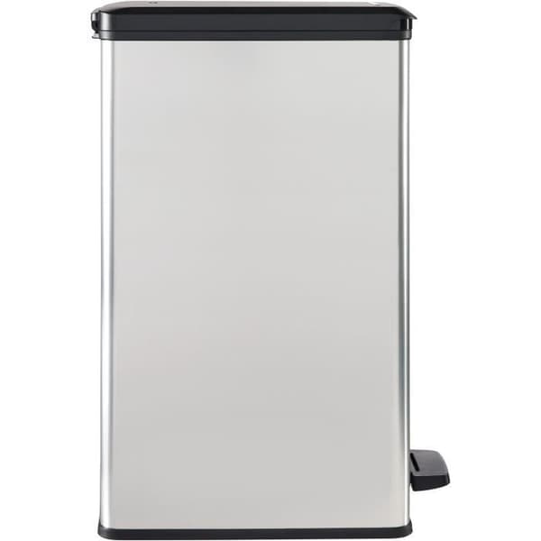 Poubelle Slim - SLIM BIN - CURVER - 40L - Platsparande - 40 x 25 x 61 cm - Metallgrå